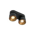 Nordlux Pitcher Spot Metall Schwarz | Geeignet für 2x GU10