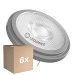 Multipack 6x Ledvance LED spot G53 AR111 7.4W 450lm 24D - 930 Warmweiß | Höchste Farbwiedergabe - Dimmbar - Ersatz für 50W