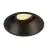 SLV Horn-T Spot Aluminium Schwarz Rund | Ausschnitt 97mm - Geeignet für 1x GU10 