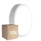 Multipack 10x Ledvance LED-Wand- und Deckenleuchte Rund Weiß 9.5W 1220lm - 830-840 CCT | 262mm - IP65