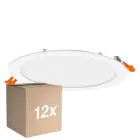 Multipack 12x Osram LED-Downlight Recess Slim Weiß 22W 2000lm 110D - 840 Kaltweiß| Ausschnitt 200mm - IP20