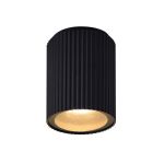 Nordlux Kyklop Plafonnier Aluminium et Verre Noir | 86mm - IP54 - Convient pour GU10