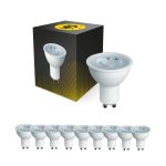Lot 10x Bright Choice Spot LED GU10 PAR16 4W 345lm 36D - 827 Blanc Très Chaud | Équivalent 50W