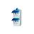 Busch-Jaeger Prise murale 2V IP44 Ocean