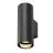 SLV Asto Aluminium Noir | Convient pour 2x GU10