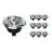 Multipack 10x Noxion Lucent Spot LED GU10 AR111 12W 600lm 40D - 927 Blanc Très Chaud | Meilleur rendu des couleurs - Dimmable - Équivalent 50W