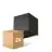Pack duo D'Lite Applique Murale Elingen Aluminium Noir 2.9W 170lm - 830 Blanc Chaud | IP65 - À Piles - Détecteur De Lumière