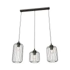 Emibig Suspension Luminaire Vander Acier Noir | Convient pour 3x E27 - Max 15W