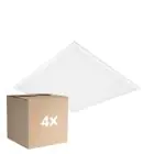 Multipack 4x Ledvance Panneau LED Comfort Aluminium Blanc 33W 4320lm - 840 Blanc Froid | 62.5x62.5cm - UGR < 19